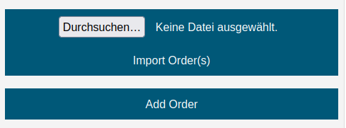 Webpage Orders