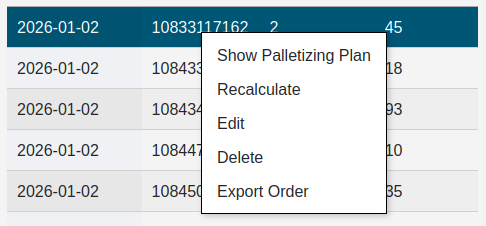 Webpage Orders