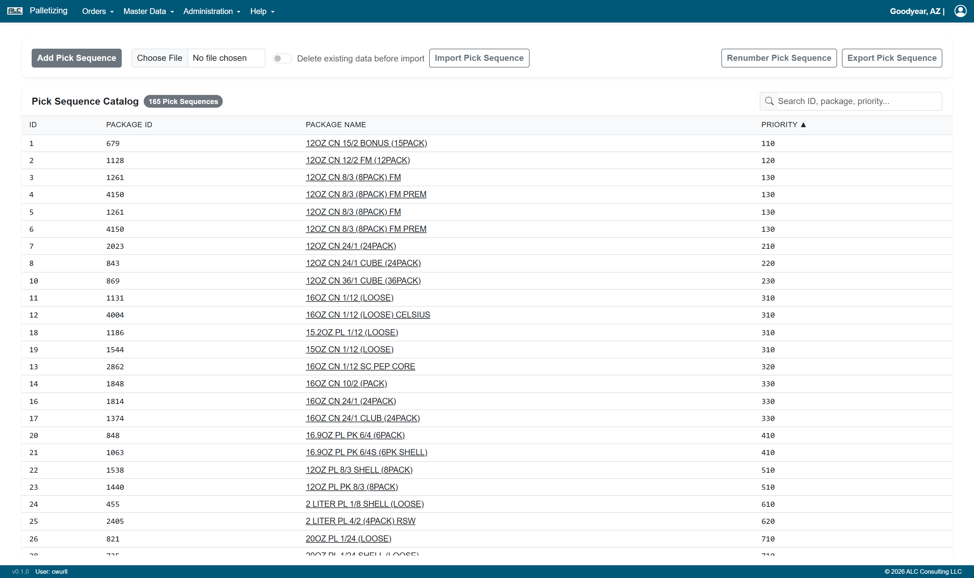 Webpage Pick Sequence