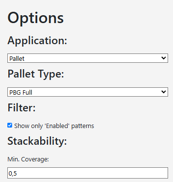 Webpage Stacking Matrix Options